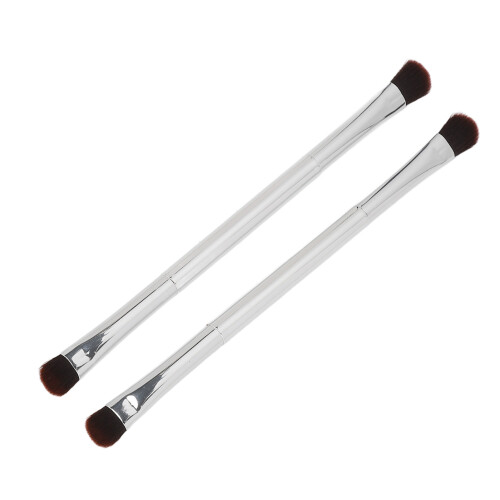 2x Wimperntusche-Pinsel Silber Doppelseitig 1