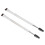 2pcs Silver Double Ended Brow Brush Soft Hair Spiral Tool 2