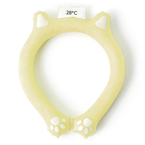 (Yellow) Reusable Purple Hands-Free Neck Cooling Ring 2