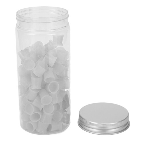 (White) 100pcs S Size Blue Disposable Tattoo Ink Cups 2
