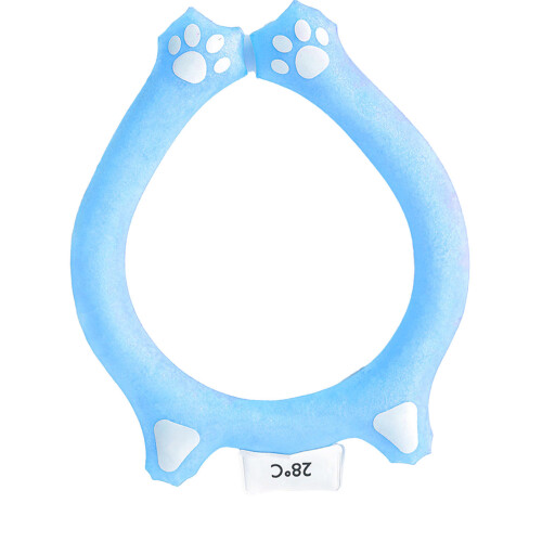 (Blue) Neck Cooling Ring Reusable Hands Free Summer Purple 1