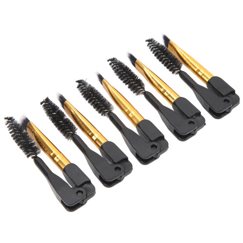 5x Doppelendiger Brauen-Pinsel Faltbar 2
