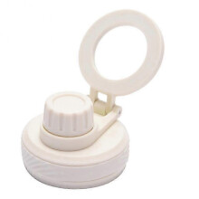 (Ivory) Vacuum Insulated Bottle Lid with Cellphone Magnetic Stand Thermal Water Cup Lid for