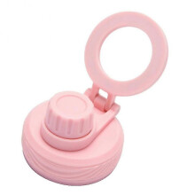 (Pink) Vacuum Insulated Bottle Lid with Cellphone Magnetic Stand Thermal Water Cup Lid for