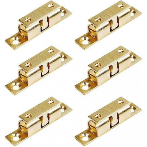 6Pcs Brass Double Ball Catch Roller Latches