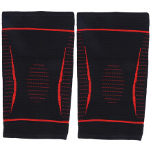 (red S) 2Pcs Unisex Nylon Kneecap Breathable Keep Warm Running Sport Red S