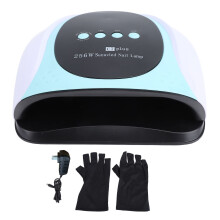 (US Plug) 256W LED-Nagellampe, 3 Timer, Dual-Licht, EU-Stecker