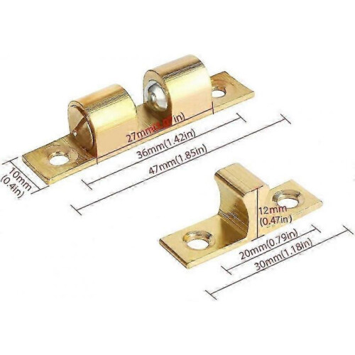 6Pcs Brass Double Ball Catch Roller Latches 1