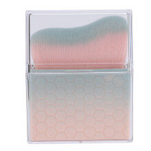 (Blue Pink Gradient) Flache Make-up-Bürste, tragbar, weich, für Foundation