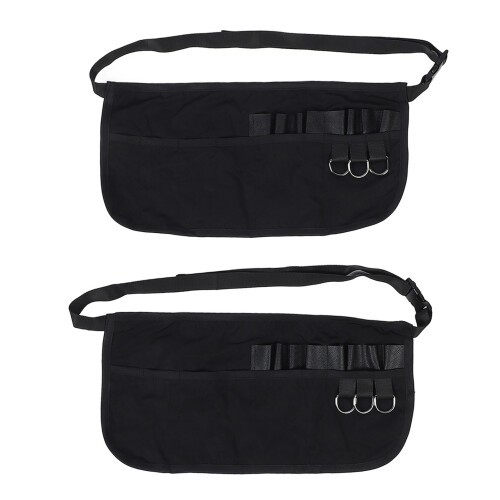 2x Hair Stylist Apron Nylon Adjustable Tool Storage