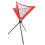 Triangular Net Bag Baseball Softball Batting Tripod Red 5