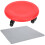 (red) Abdominal Exerciser 4 Wheel Slide Disc Universal 2