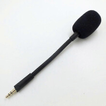 (Black) Detachable Microphones For Razer Barracuda X Wireless Headsets With Foam Cover