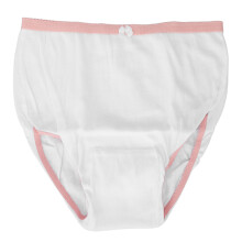 Women's White L Size Leakproof Mesh Period Panties