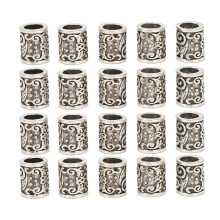 20 Stk Legierung Bartperlen Vintage DIY Dekoration Unisex
