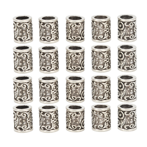 20 Stk Legierung Bartperlen Vintage DIY Dekoration Unisex