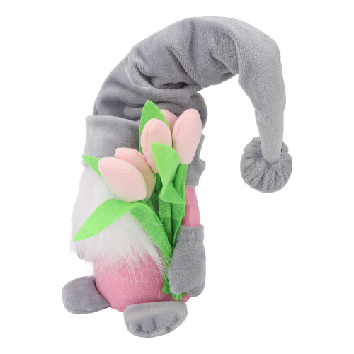 Moederdag Gnome Pluche Met Tulpen 2