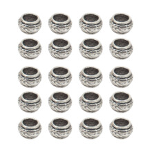 20 Stz Dreadlock Perlen Alu Haarzopf DIY Bart Schmuck