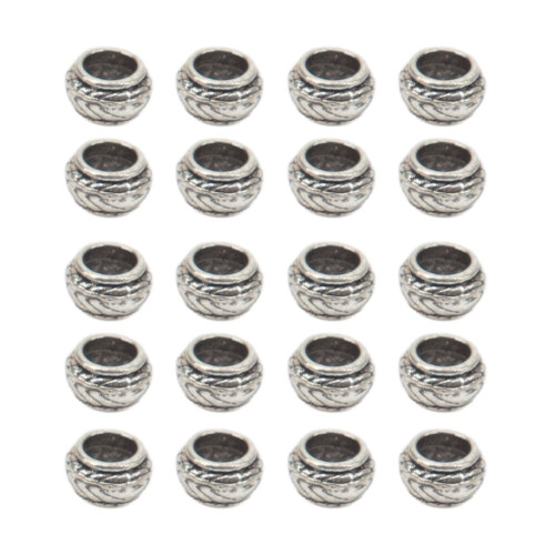 20 Stz Dreadlock Perlen Alu Haarzopf DIY Bart Schmuck