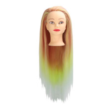 Puppenkopf Synthetisch Zopfhair Gradient Orange Gelb