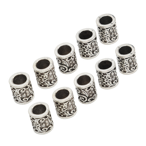 20 Stk Legierung Bartperlen Vintage DIY Dekoration Unisex 2