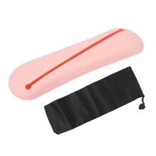 (Pink) Siliconen Make-up Kwasthouder Grote Stofvrije Reistas Roze