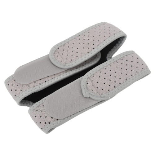 (Grey) Patella Knee Strap Adjustable Shockproof Support for Men Women Grey 2