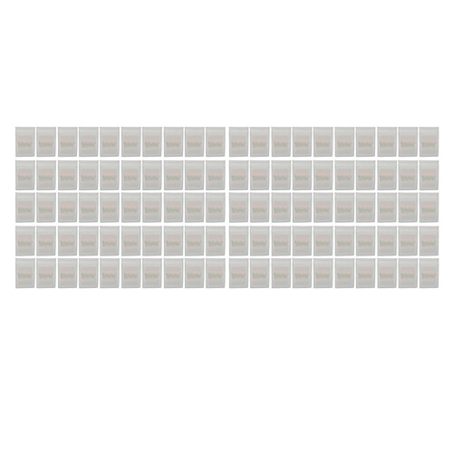(White) 100x wiederverschließbare geruchsdichte Beutel 2