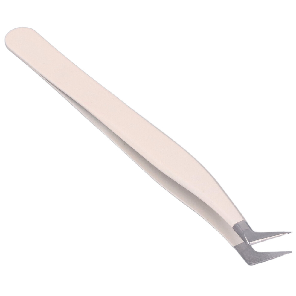 False Eyelash Tweezers 7 Shape Curved Stainless Steel