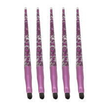 5st Lippenkwast Glitter Handvat Zachtharen
