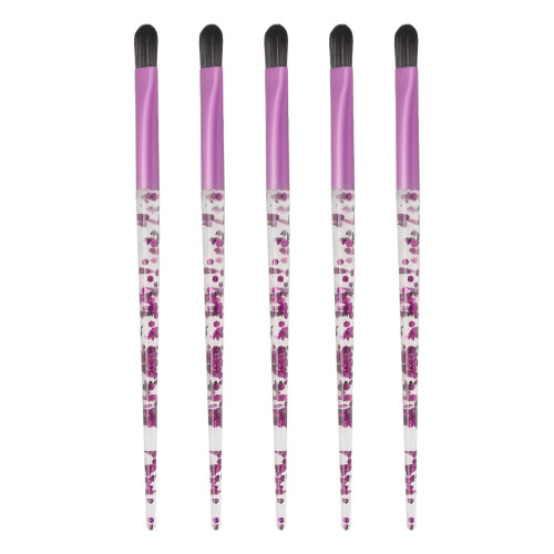 5x weiche Wimpernpinsel mit Glittergriff, tragbar