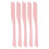 5x Silikon-Make-up-Spatel Doppelkopf Pink 1