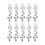 10x Alloy Beard Coil Snake Pendant DIY Dreadlocks 1