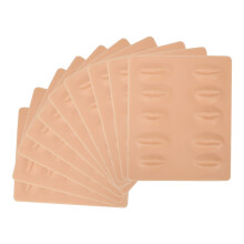 10pcs 3D Microblading Practice Skin Lip Shaped Silicone
