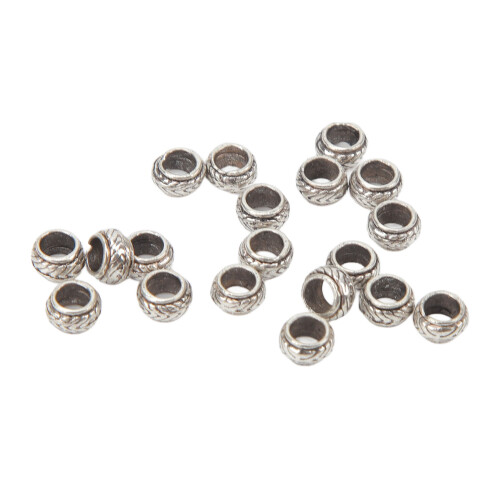 20 Stz Dreadlock Perlen Alu Haarzopf DIY Bart Schmuck 1