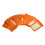 (Orange) 100 Stück wiederverwendbare Ziplock-Beutel mit Aufhängeloch, orange 3