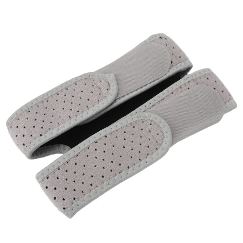 (Grey) Patella Knee Strap Adjustable Shockproof Support for Men Women Grey 1