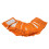 (Orange) 100 Stück wiederverwendbare Ziplock-Beutel mit Aufhängeloch, orange 2