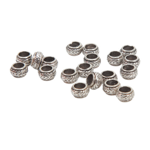 20 Stz Dreadlock Perlen Alu Haarzopf DIY Bart Schmuck 2