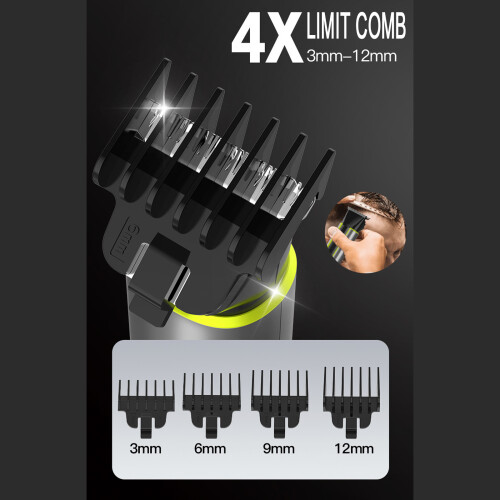 4-in-1 USB Rechargeable Beard & Nose Trimmer 1