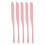 5x Silikon-Make-up-Spatel Doppelkopf Pink 3