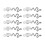 10x Alloy Beard Coil Snake Pendant DIY Dreadlocks 2
