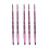 5x Lippenpinsel mit Glittergriff, weiche Haare 2