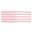 5x Silikon-Make-up-Spatel Doppelkopf Pink 4