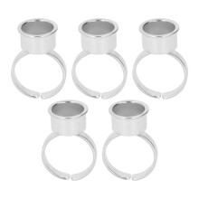 (Silver) 5x wenkbrauw/lip tattoo inkt ring goud