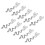 10x Alloy Beard Coil Snake Pendant DIY Dreadlocks 3