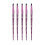 5x Lippenpinsel mit Glittergriff, weiche Haare 4