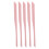 5x Silikon-Make-up-Spatel Doppelkopf Pink 2