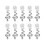 10x Alloy Beard Coil Snake Pendant DIY Dreadlocks 5