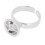 (With Partition) 5x Microblading Ink Cup Stainless Steel Silver 2